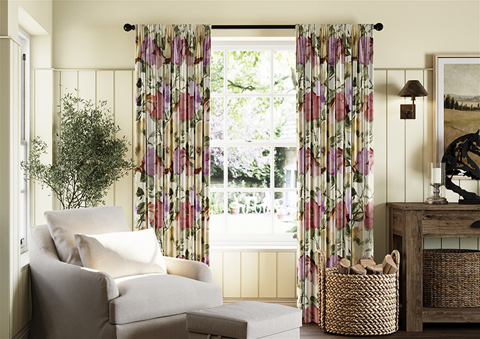 Amelia Faux Silk, Berry Blush - Made to Measure Curtain - Image 3